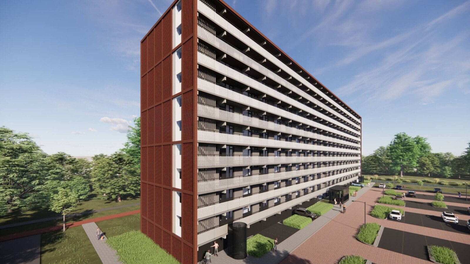 Verduurzaming twee flatgebouwen aan de Lintveldebrink in Enschede